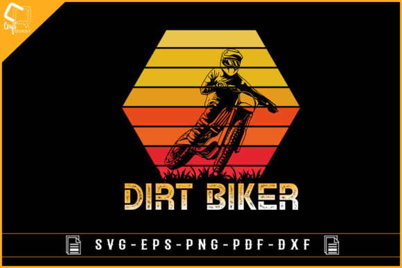 Dirt Biker Vintage Retro Sublimation