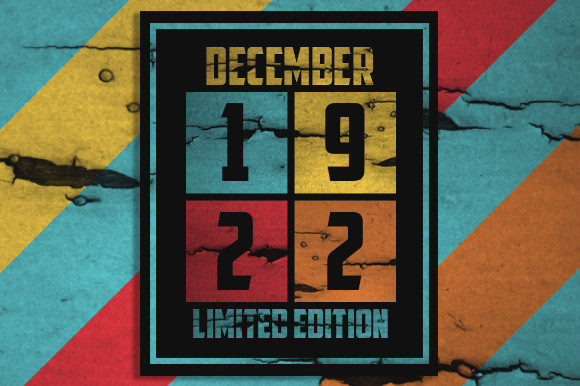 Retro December 1922 Limited Edition