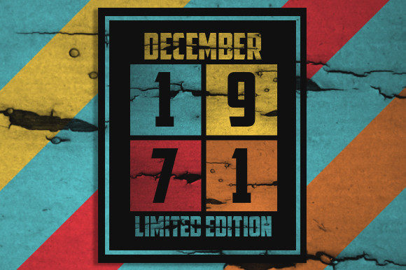 Retro December 1971 Limited Edition